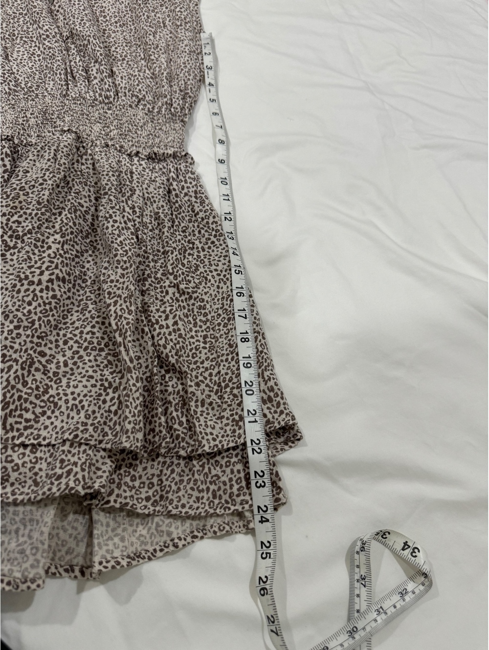 Rails Angelina Linen Blend Cheetah Print Mini Dress Small - Picture 8 of 8